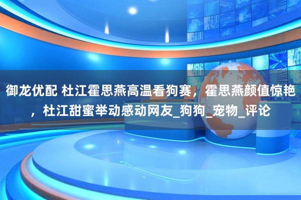 御龙优配 杜江霍思燕高温看狗赛，霍思燕颜值惊艳，杜江甜蜜举动感动网友_狗狗_宠物_评论