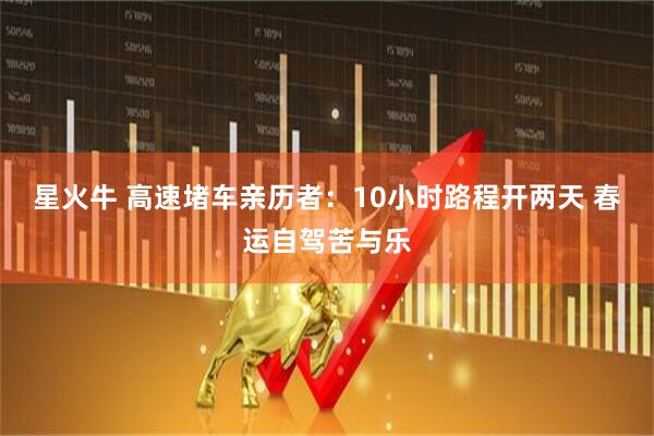 星火牛 高速堵车亲历者：10小时路程开两天 春运自驾苦与乐